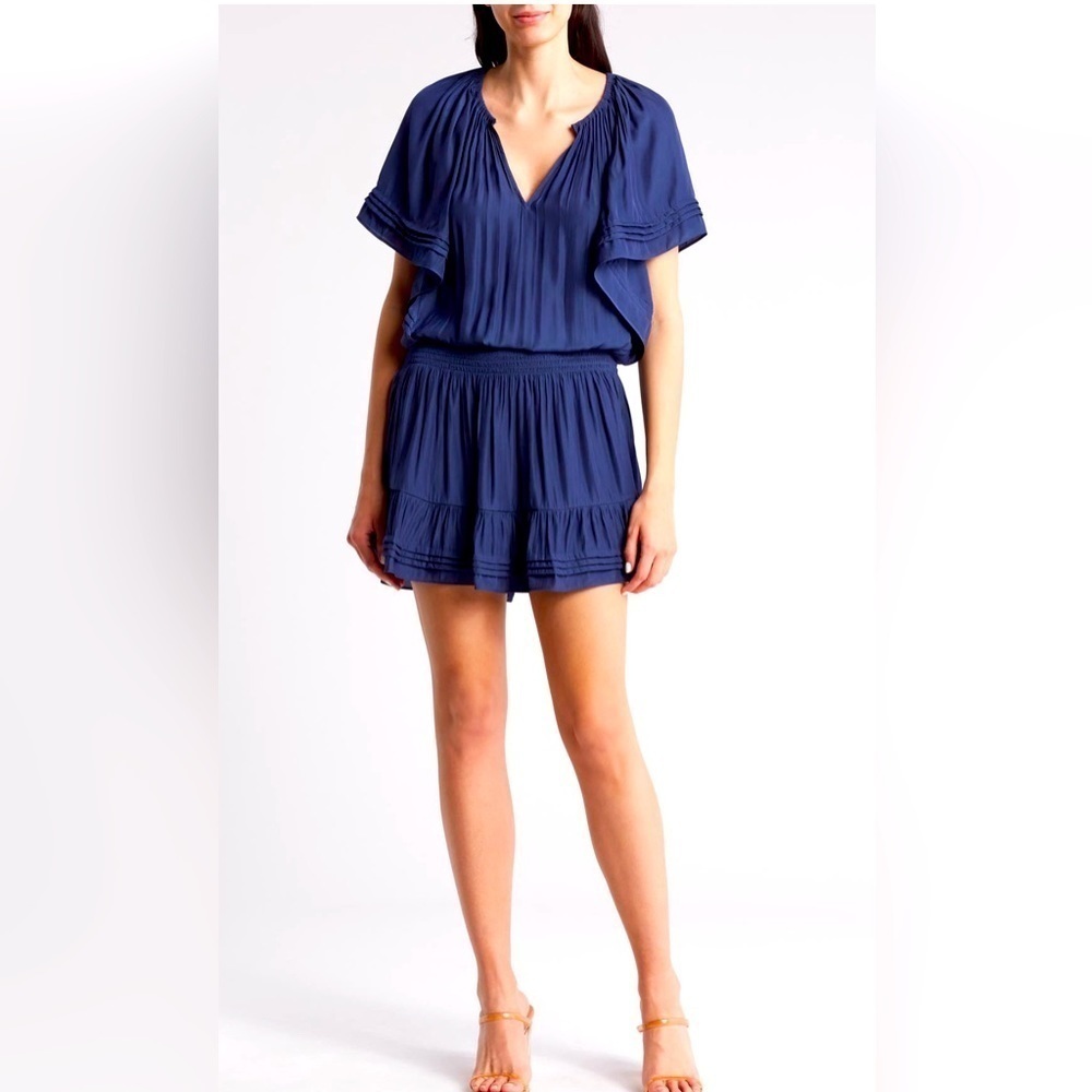 Ramy Brook Blue V-Neck Dress
